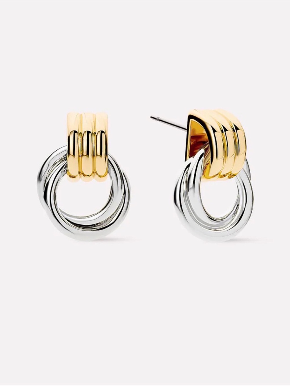 NWT Ana Luisa Ryle Two-Tone Earrings